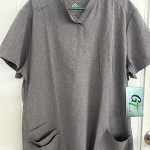 NWT XL GT Performance Grey women’s scrub shirt